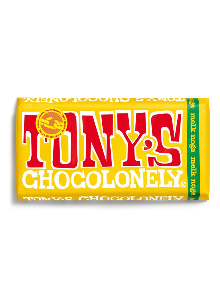 Tony's Chocolonely - Melk Noga chocoladereep 180 gram - null