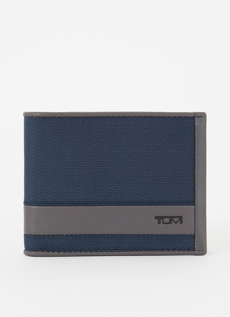 Tumi - Alpha portemonnee van canvas met logo - Donkerblauw