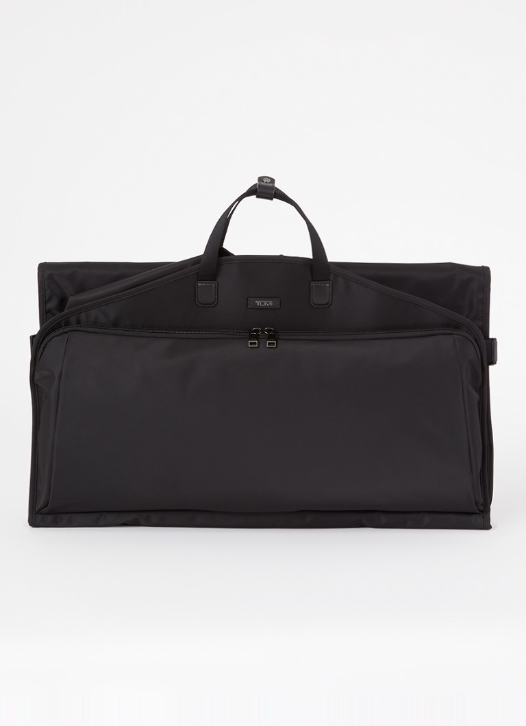 Tumi - Travel Accessory kledingtas met leren details - Zwart