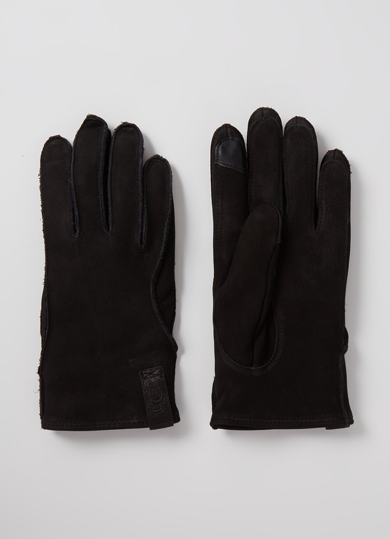 Clan Gepensioneerd aangenaam UGG Handschoenen van leer met touchscreen functie • Zwart • de Bijenkorf
