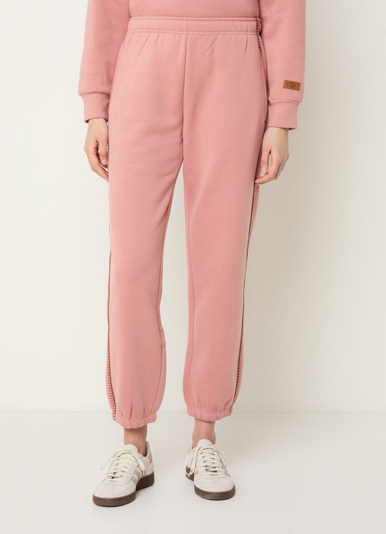 UGG - High waist tapered fit joggingbroek met steekzakken - Oudroze