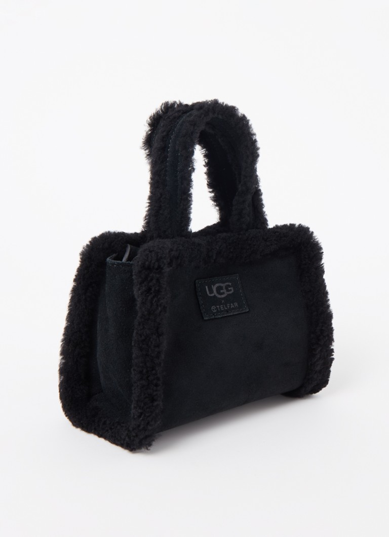 ik ben trots De volgende Medaille UGG Ugg X Telfar small crossbodytas van suède • Zwart • de Bijenkorf