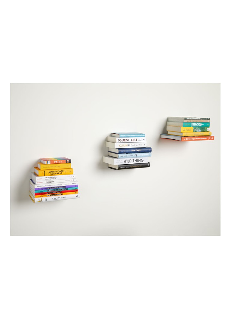 Lastig Bedreven Kakadu Umbra Conceal zwevende boekenplank in 3-pack • Zilver • de Bijenkorf