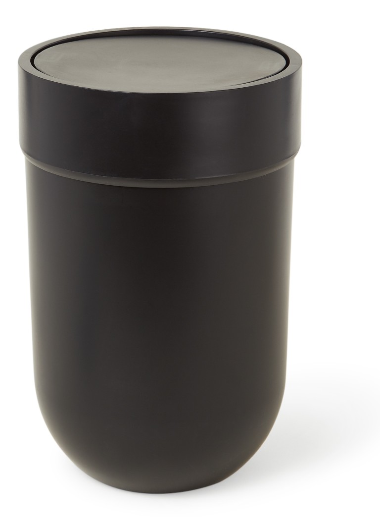 Umbra - Touch prullenbak met deksel 30 cm - Zwart