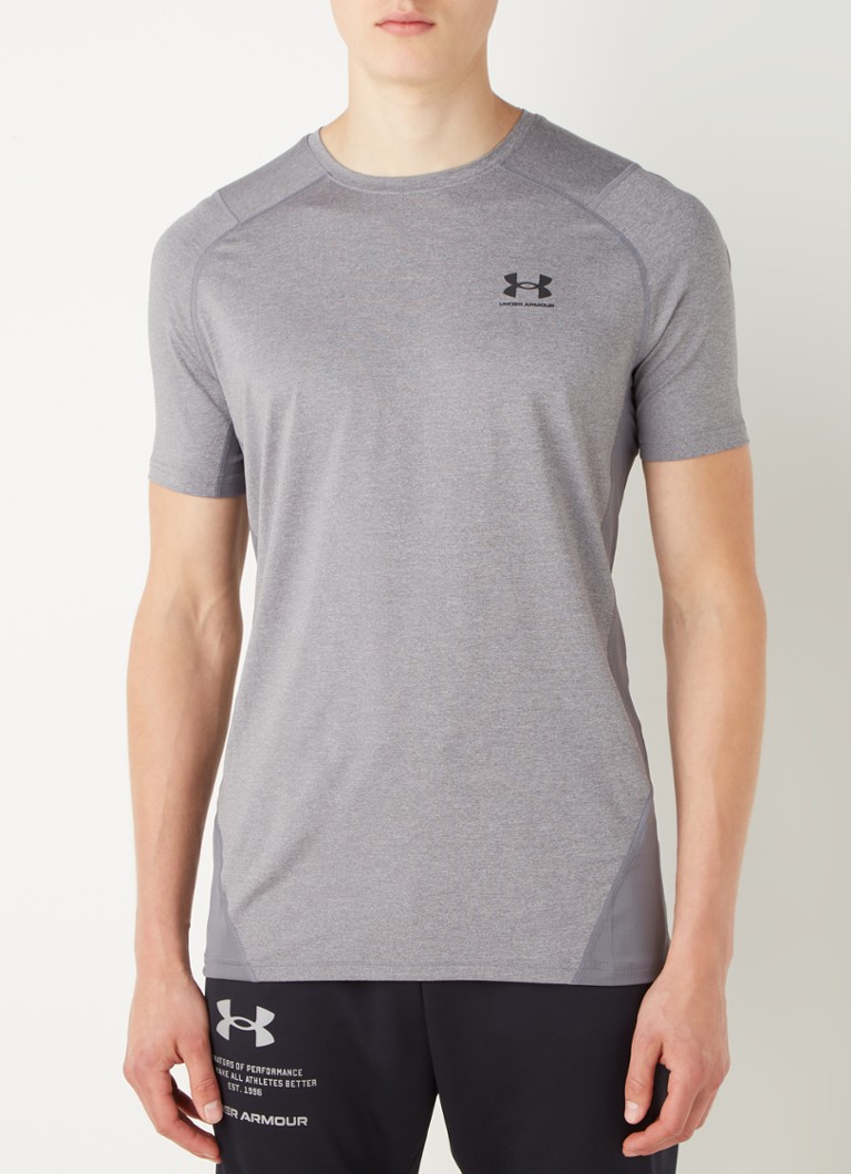licentie zeewier kruipen Under Armour Trainings T-shirt met logo en HeatGear • Grijs • de Bijenkorf