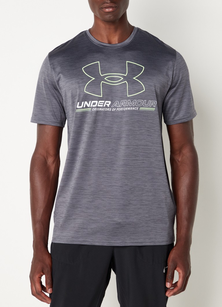 Under Armour Trainings Tshirt met logoprint • Grijs • de Bijenkorf