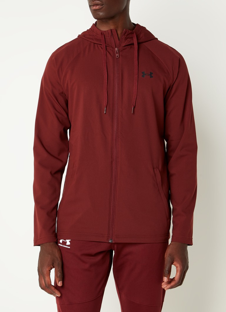 Under Armour Woven trainingsvest met capuchon en ritszakken