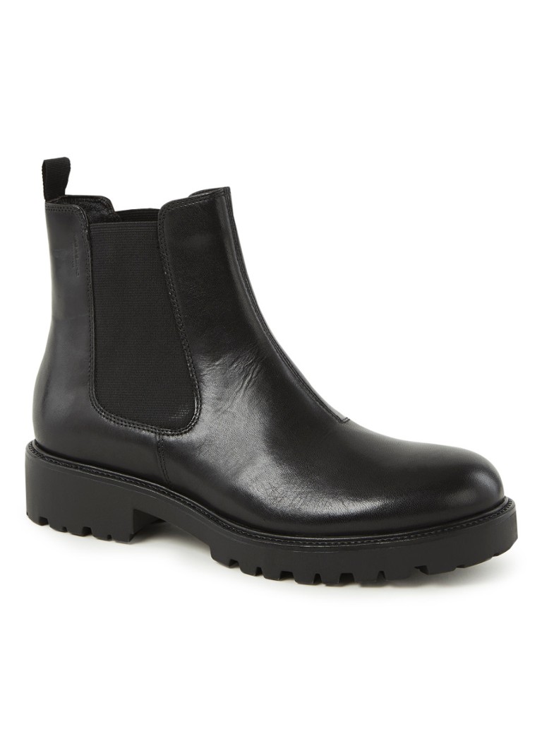 vagabond kenova womens black leather chelsea boots