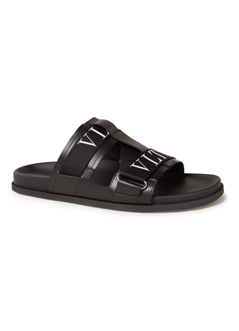 valentino v logo slippers