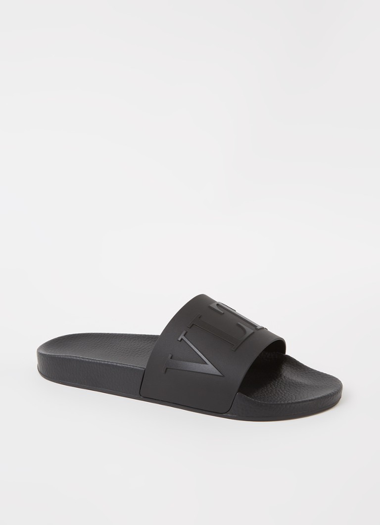 valentino v logo slippers