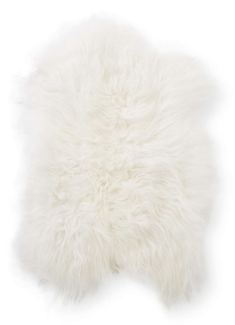 Vanburen - Kleed van IJslands schapenvacht 90 x 60 cm - Gebroken wit