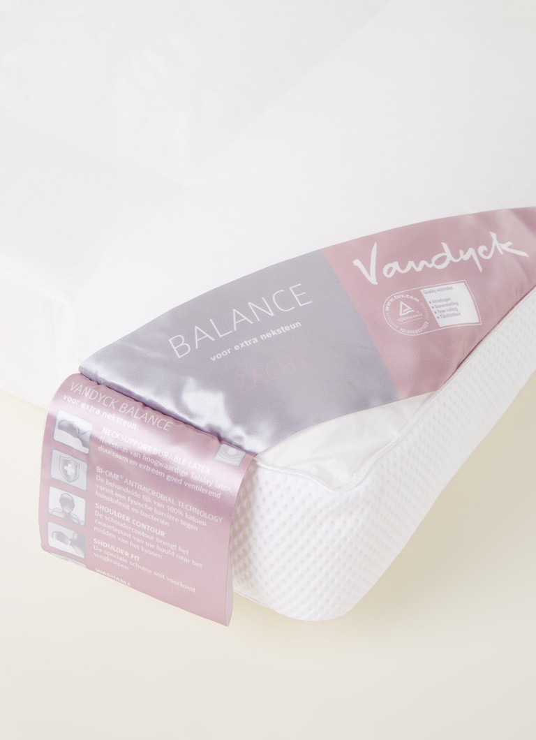 Schijnen gebed vervormen Vandyck Balance zachte hoofdkussen met vulling van polyester 60 x 70 cm •  Wit • de Bijenkorf