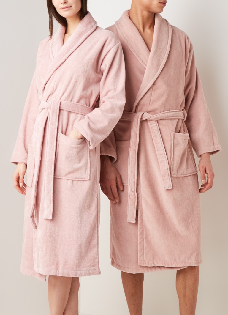 goedkoop getuige composiet Vandyck Prestige badjas van katoenvelours • Roze • de Bijenkorf