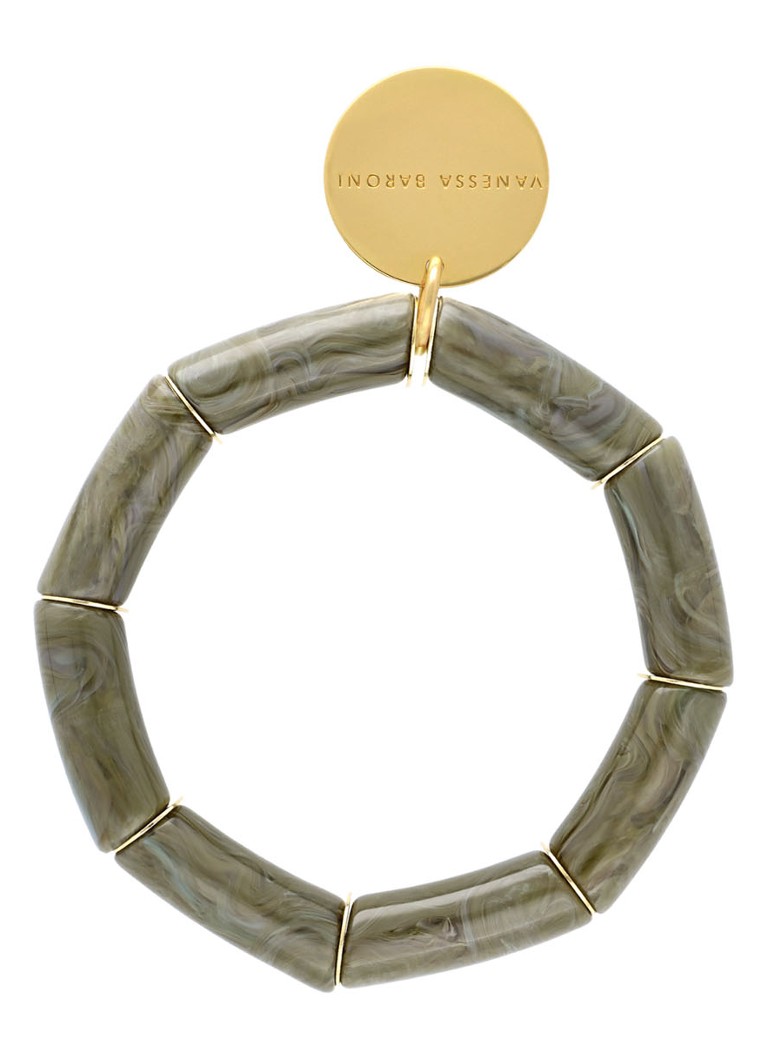 Vanessa Baroni - Flex armband - Olijfgroen