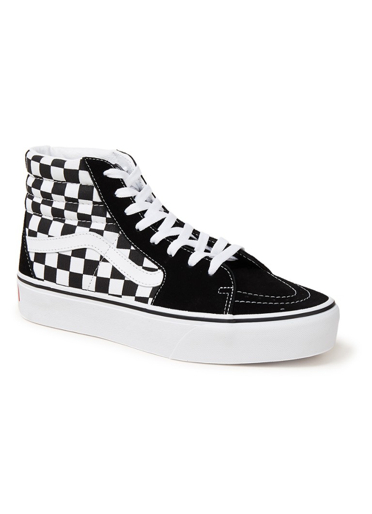 VANS Ski8Hi Platform 2.0 sneakers met suède details • Zwart • de Bijenkorf