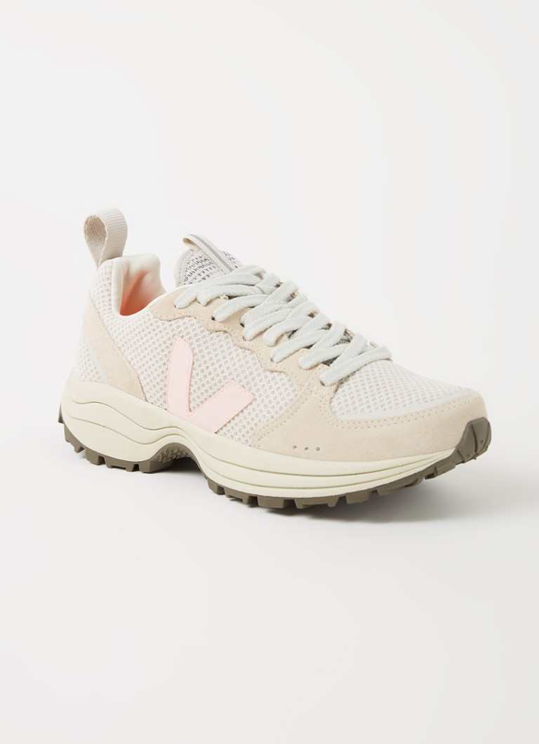 Veja - Venturi sneaker met suède details - Beige