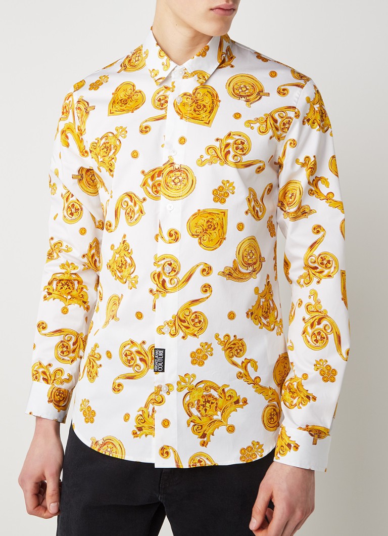 ouder incompleet Ondergedompeld Versace Jeans Couture Regular fit overhemd met barok dessin • Gebroken wit • de Bijenkorf ouder incompleet Ondergedompeld Versace Jeans Couture Regular fit overhemd met barok dessin • Gebroken wit • de Bijenkorf