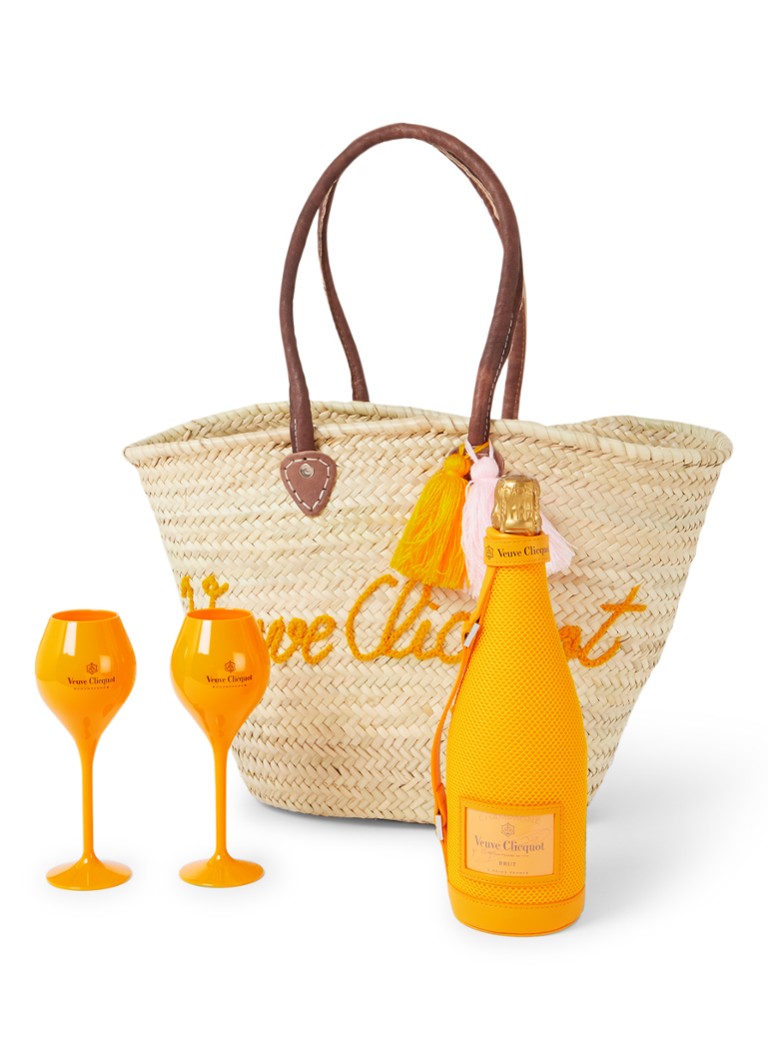 Veuve Clicquot Brut champagne in Ice jacket ml met strandtas 2 glazen - Limited Edition • de Bijenkorf