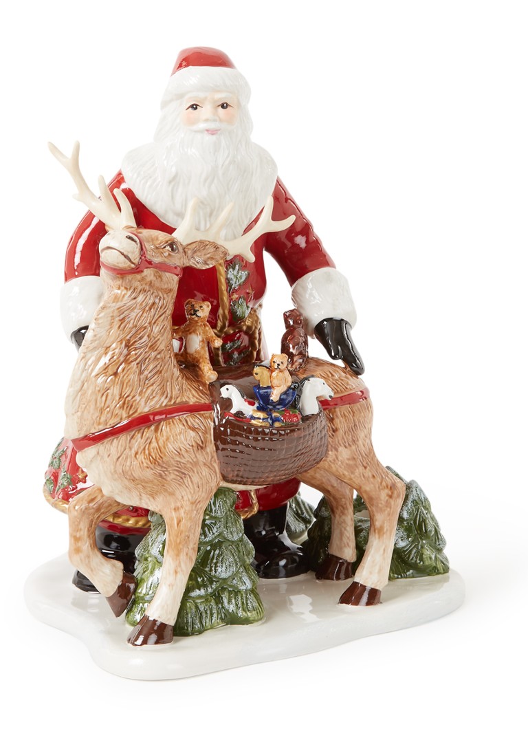 Villeroy & Boch - Christmas Toys Memory Kerstman met Hert 35 cm - Rood