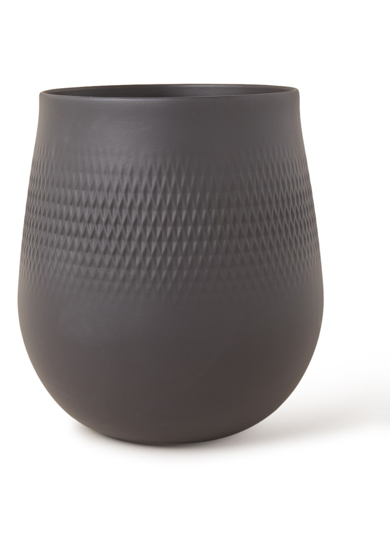 Villeroy & Boch Manufacture Collier noir Vaas Carré klein 12,5x12,5x14cm : Villeroy & Boch