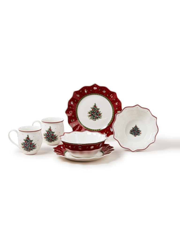 Kaap kanaal Airco Villeroy & Boch Toy's Delight Kerst ontbijt serviesset 6-delig • Rood • de  Bijenkorf