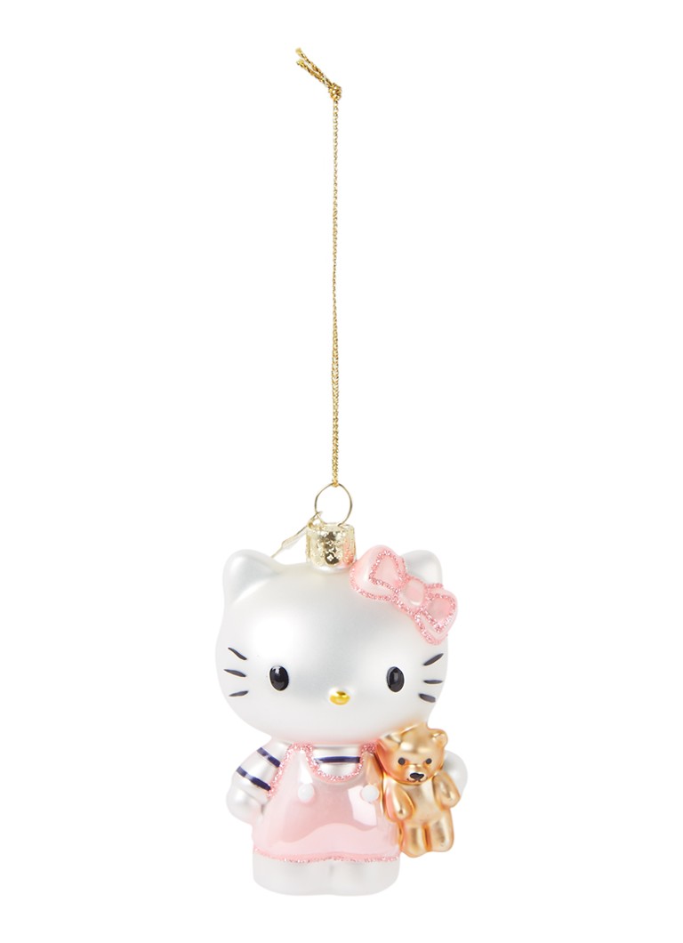 Vondels - Hello Kitty Pink Bear kersthanger 9 cm - Zilver