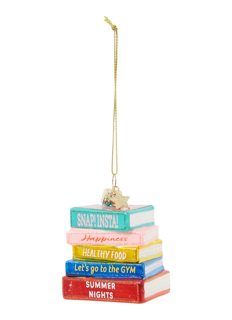 Vondels - Multi Color Books kersthanger 7,5 cm - Multicolor
