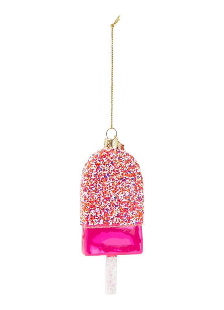 Vondels - Pink Popsicle Discodip kersthanger 14 cm - Roze