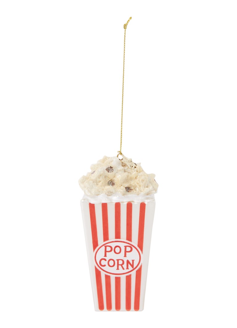 Vondels - Popcorn kersthanger 11 cm - Zilver