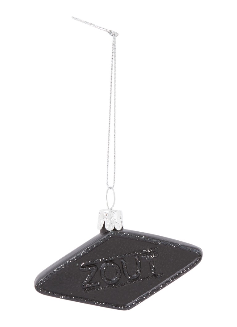 Vondels - Salt Liquorice kersthanger 5 cm - Zwart