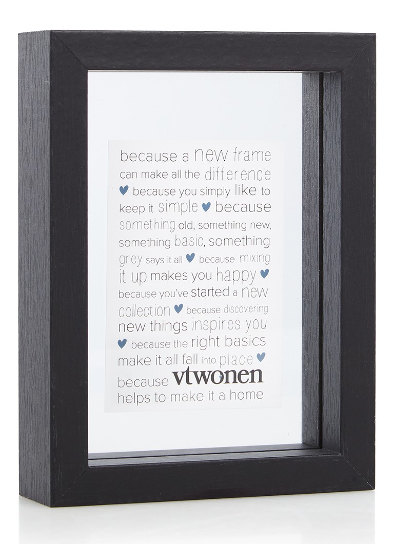 vtwonen - A7 zwevende fotolijst 18 x 13 cm - Zwart