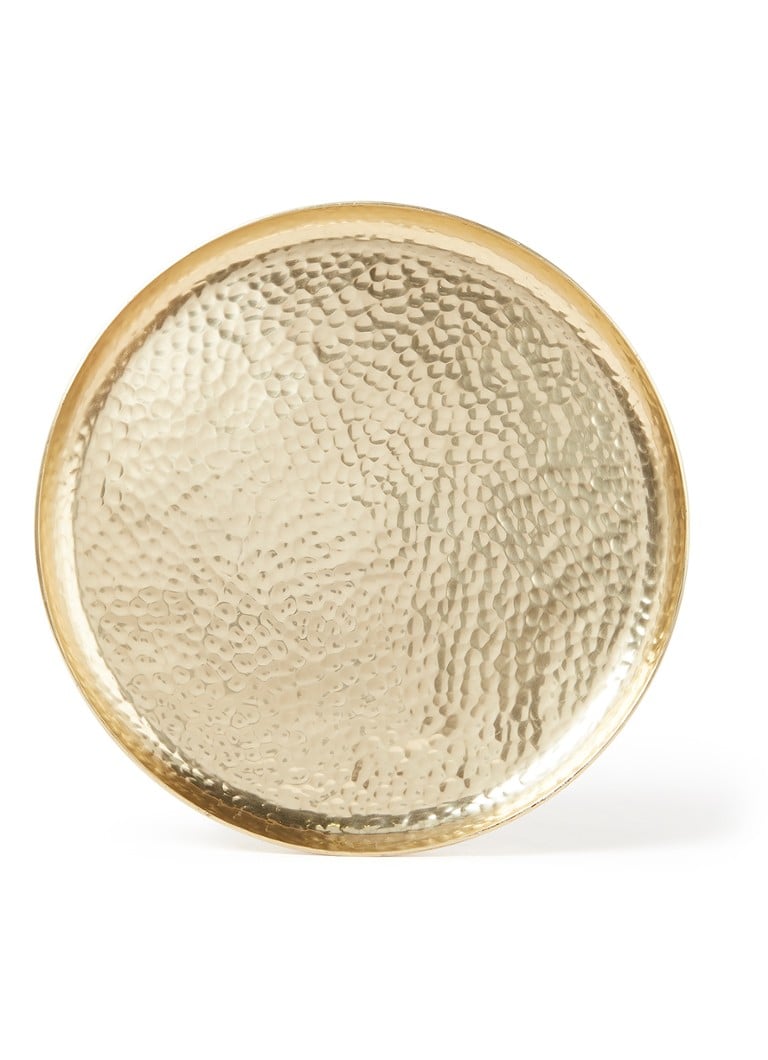 vtwonen - Metal Gold dienblad 22 cm - Goud