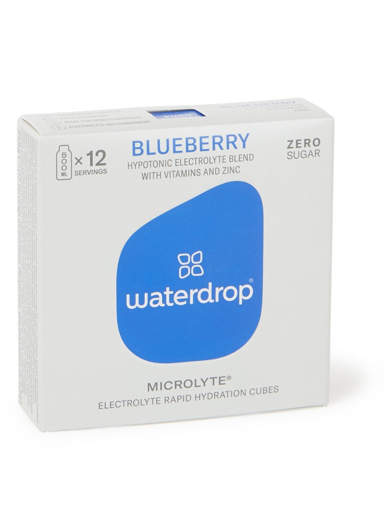 waterdrop Microlyte Blueberry smaaktablet 12 stuks • Kobaltblauw • de