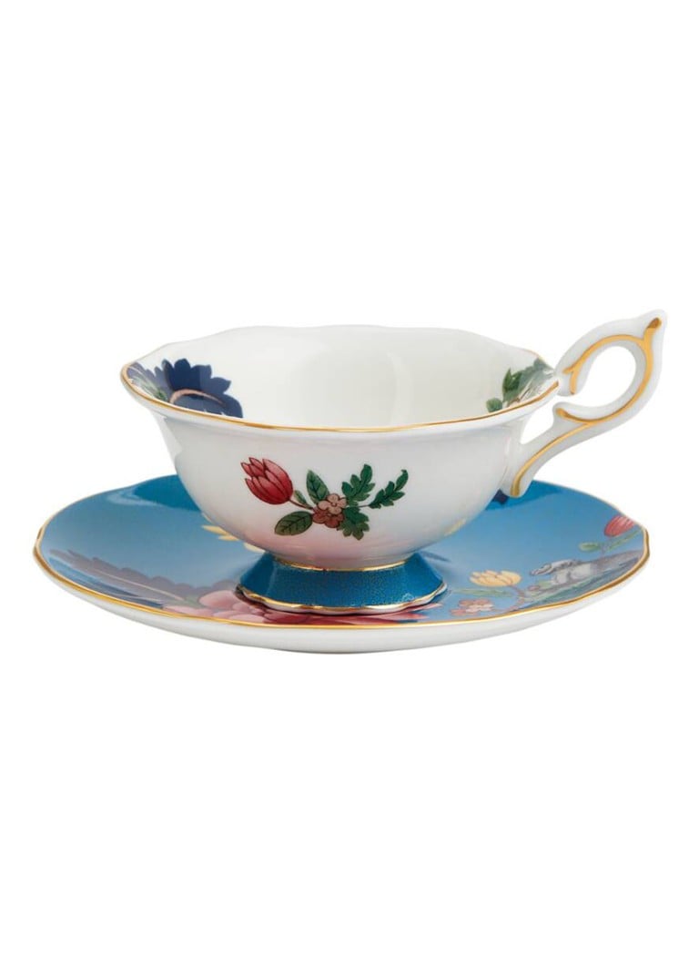 Wedgwood - Wonderlust Sapphire kop en schotel 15 cl - Multicolor