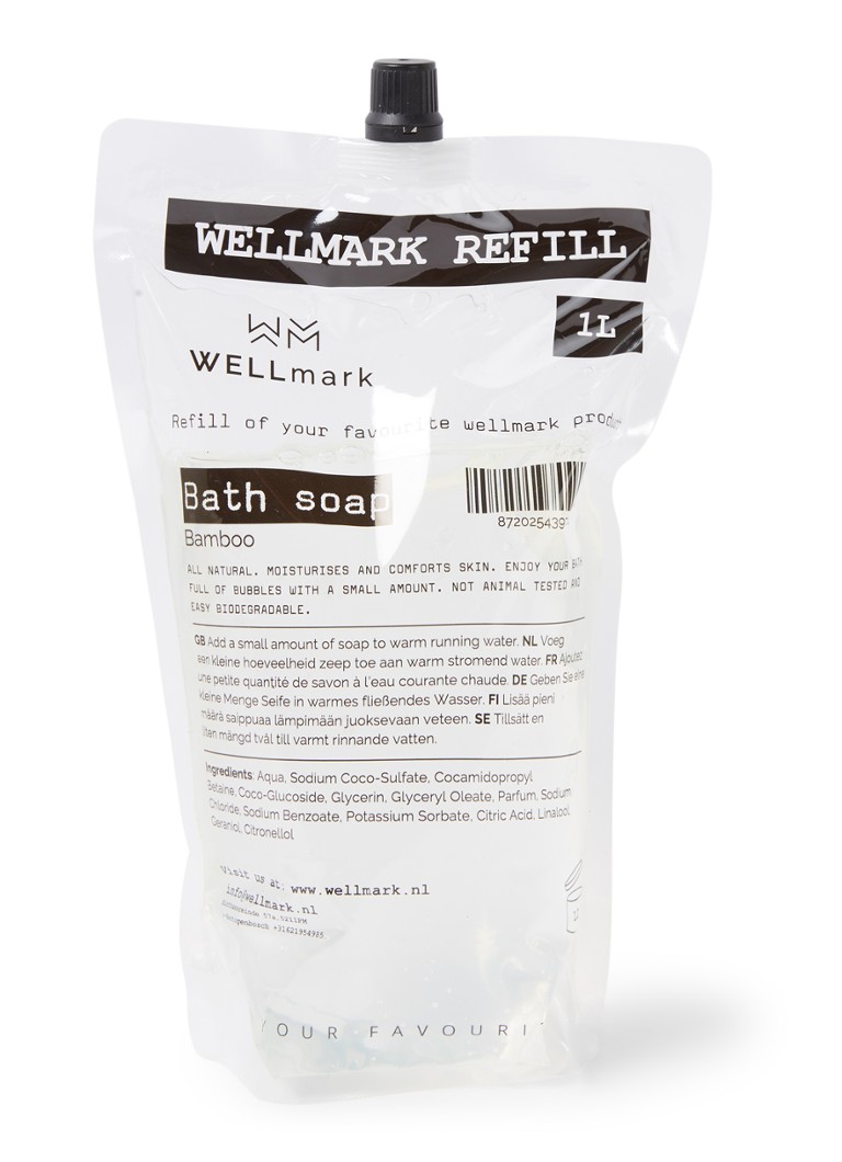 Wellmark - Bath Soap Bamboo navulling 1 liter - null