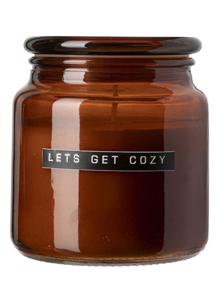 Wellmark - Let's Get Cozy - Cedarwood geurkaars 300 gram - Bruin