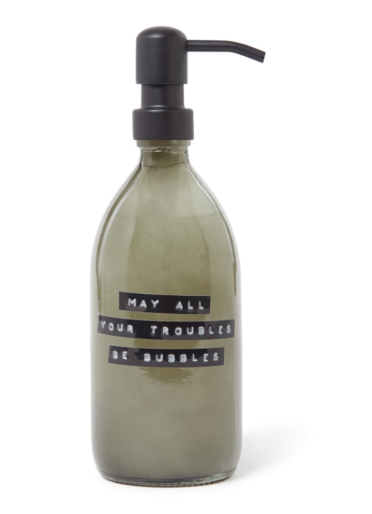 Wellmark - May All Your Troubles Be Bubbles -  badzeep 500 ml 500 ml - Olijfgroen