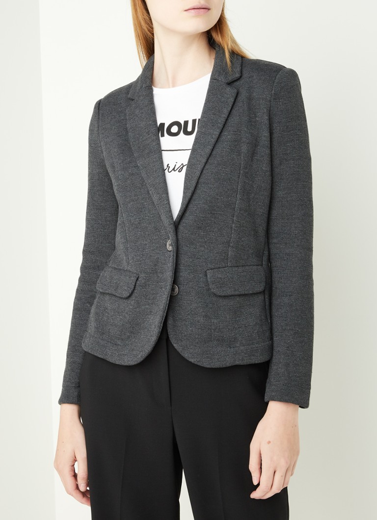 Whistles Blazer van jersey met klepzakken • Donkergrijs • de Bijenkorf