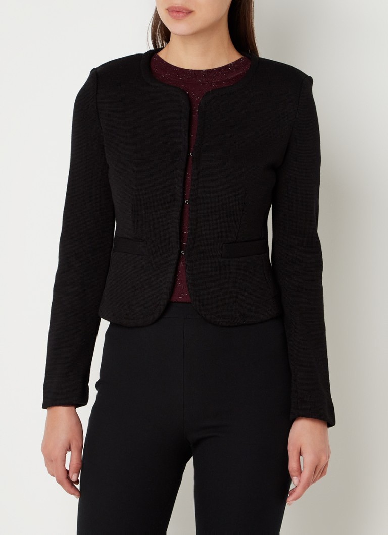 Whistles Blazer van jersey met structuur • Zwart • de Bijenkorf