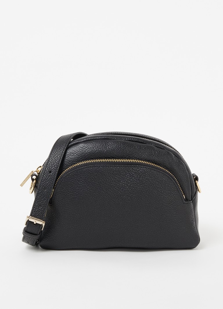 Whistles Elmley crossbodytas van leer • Zwart • de Bijenkorf