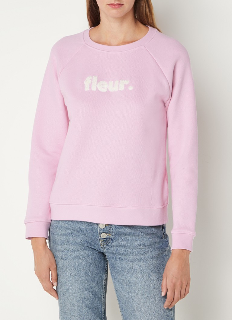 Whistles - Fleur sweater met borduring - Roze