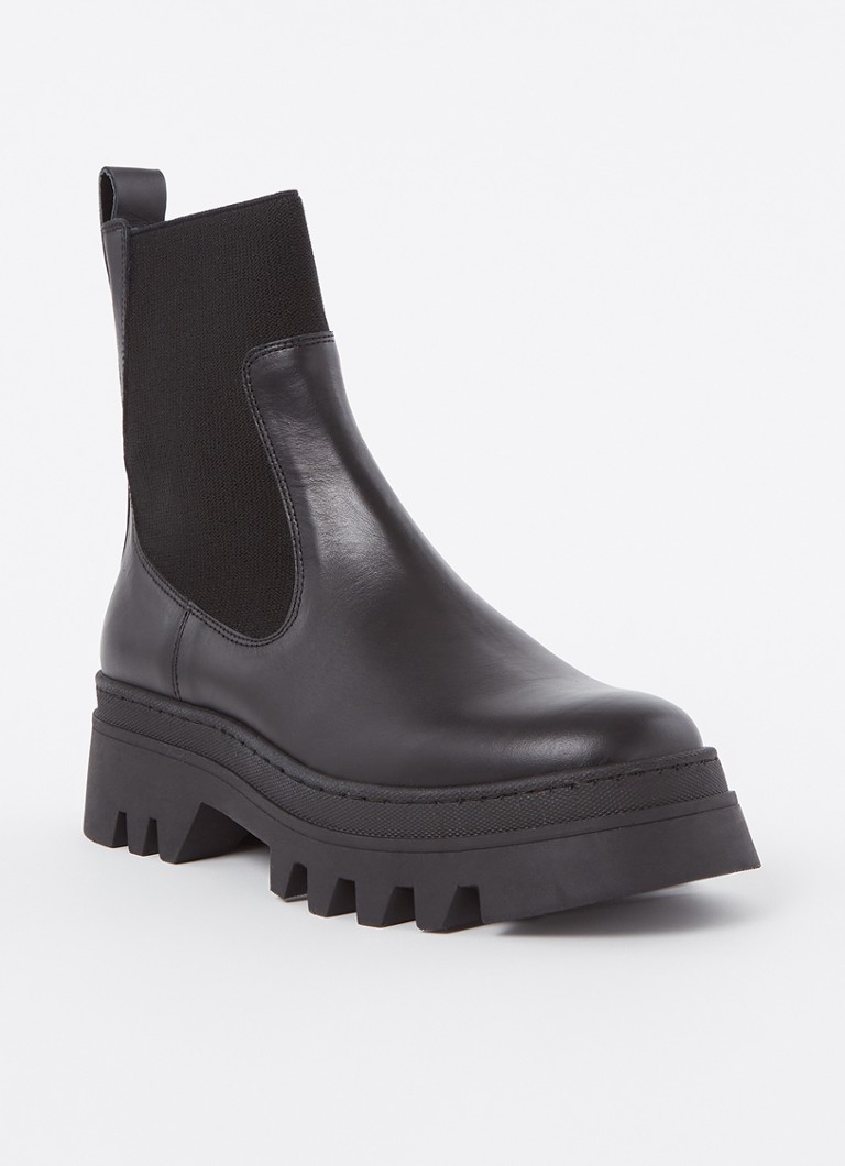 Whistles Hatton chelsea boot van leer • Zwart • de Bijenkorf
