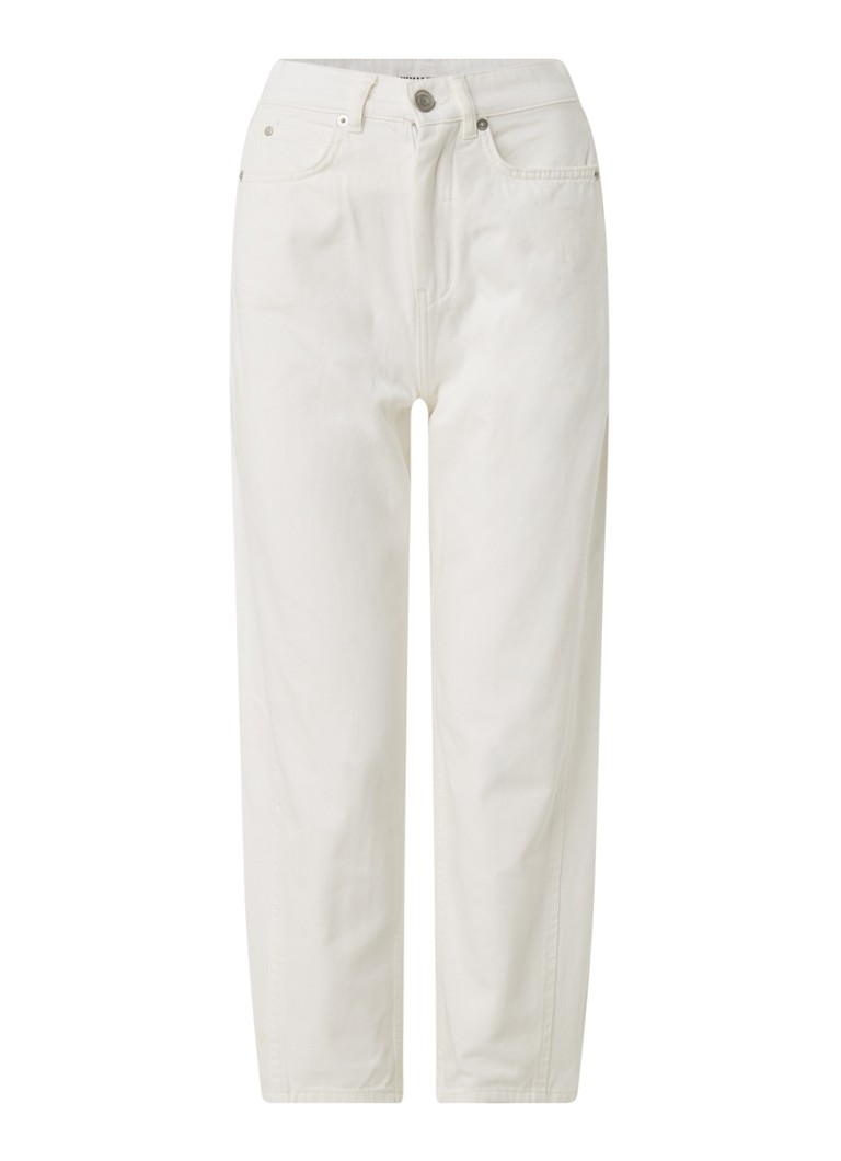 Whistles - High waist tapered cropped jeans - Gebroken wit