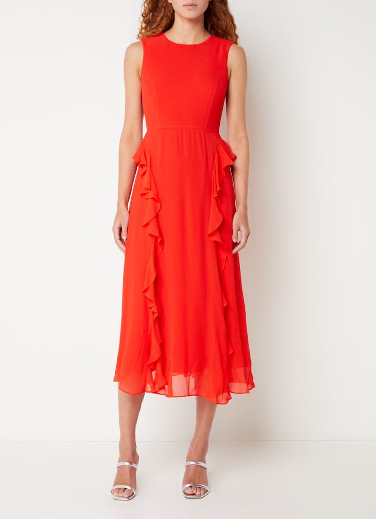 Midi Jurk met Geometrisch Patroon