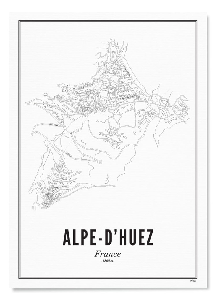 WIJCK. - Alphe d'Huez print - Wit