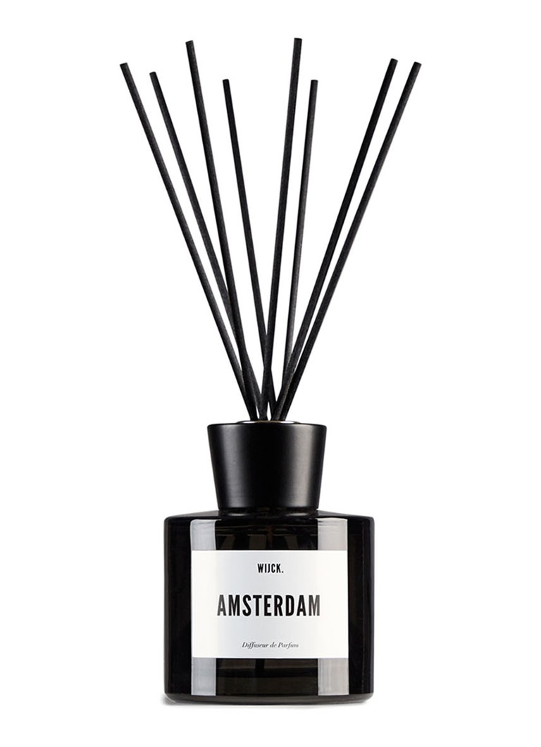 WIJCK. - Amsterdam Black Edition geurstokjes 200 ml - Zwart