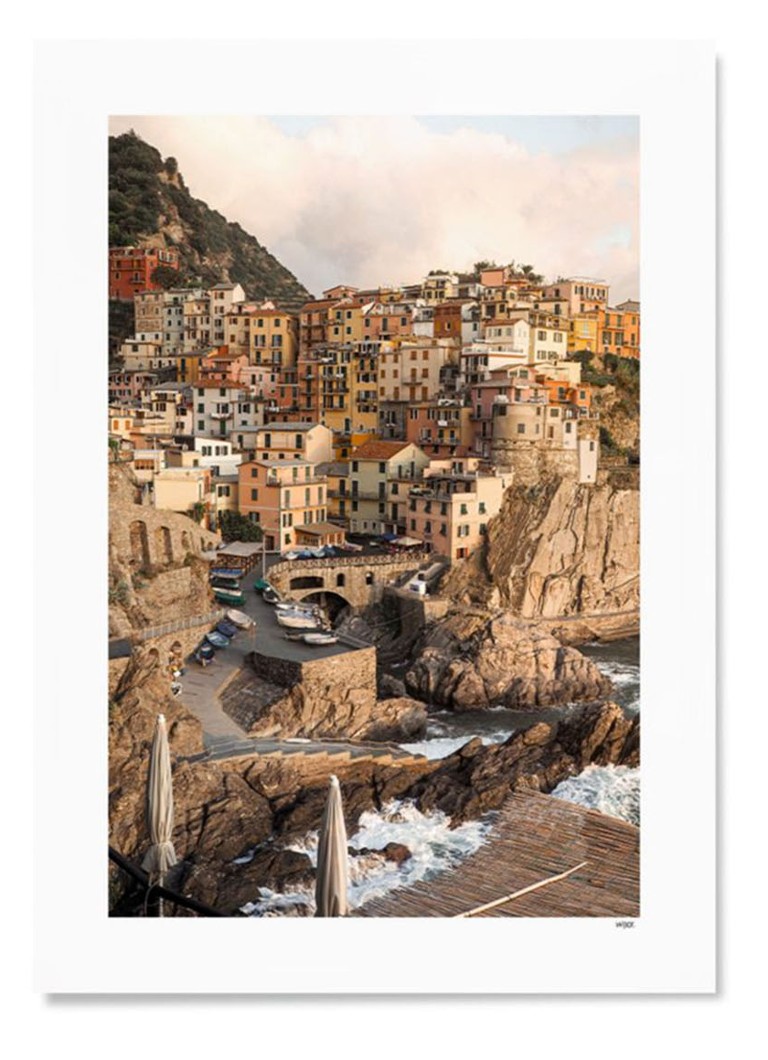 WIJCK. - Cinque Terre Viva Italia print - Multicolor