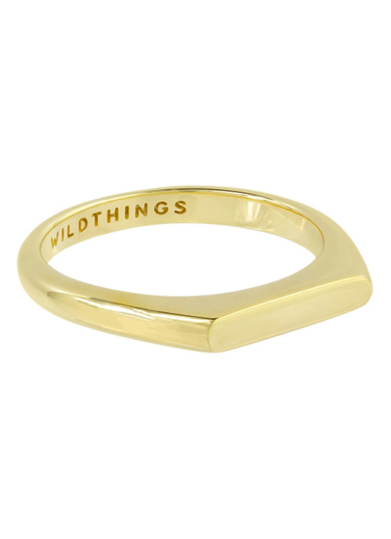 Wildthings - Tiny bar ring verguld - Goud