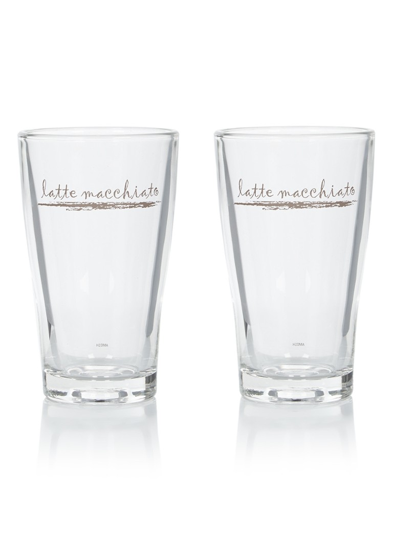 WMF - Latte Macchiato glas 26 cl set van 2 - Transparant