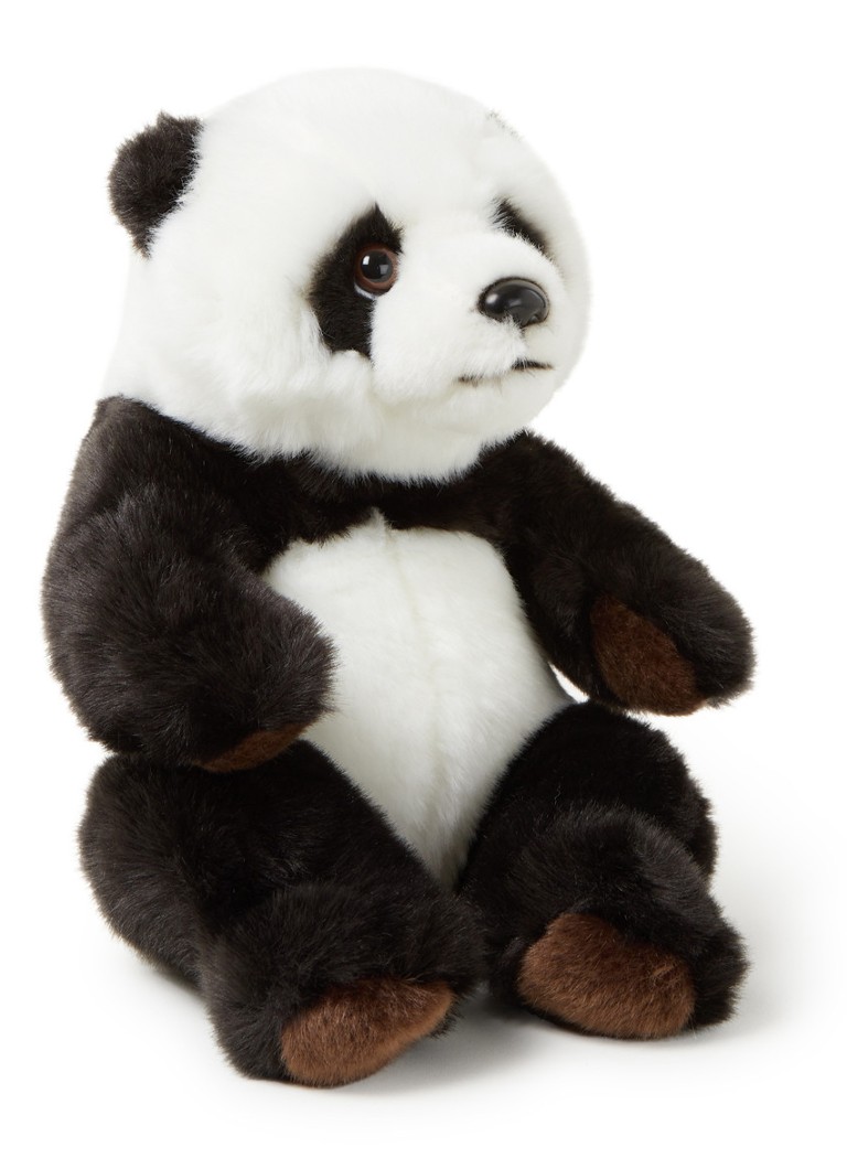 WNF - Panda knuffel 22 cm - Zwart
